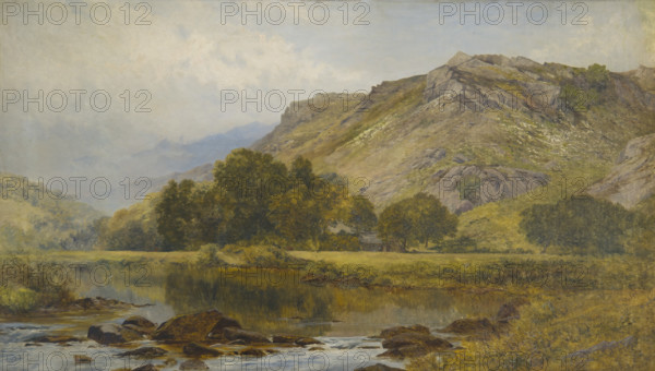 In the valley of the Lledr, North Wales, mid-late 19th century. Creator: John Surtees.