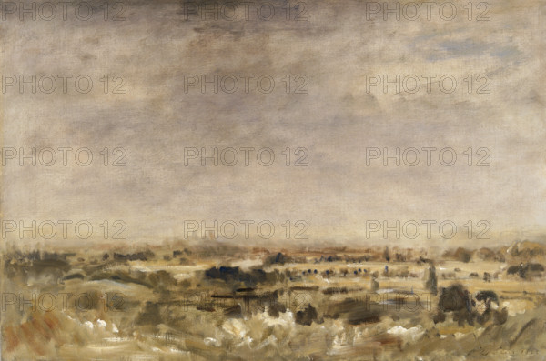 A distant view of Bridgnorth, 1925. Creator: Philip Wilson Steer.