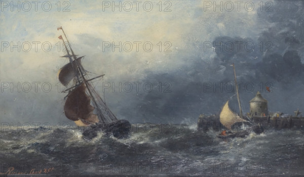 Stormy weather, 1900. Creator: Richard Short.