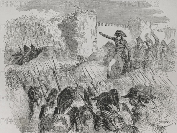 Napoleonic Wars: Siege of Acre (20 March to 21 May 1799), 1879.  Creator: Hippolyte Lavoignat.