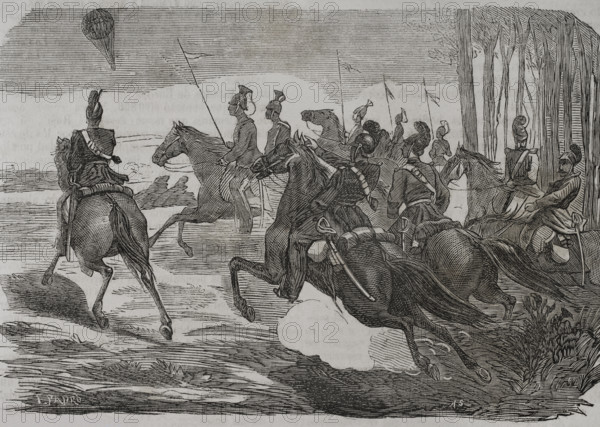 Franco-Prussian War (1870-1871): Siege of Paris, 1871.  Creator: Tomas Padro Pedret.