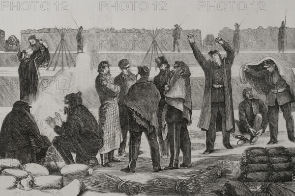 Franco-Prussian War (1870-1871): Siege of Paris, 1871.  Creator: Enrique Laporta Valor.