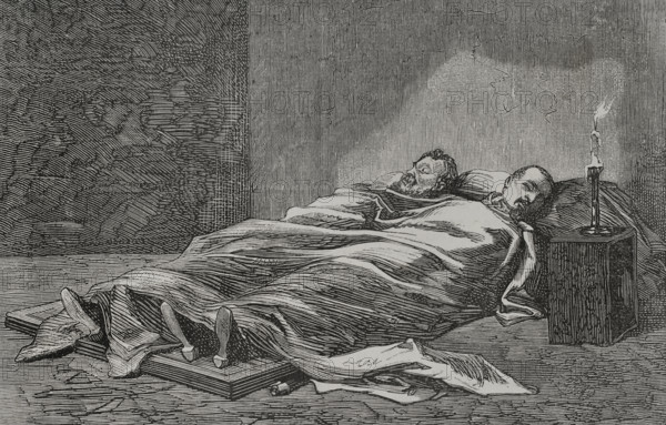Corpses of the French generals Claude Lecomte and Jacques Leon Clément-Thomas, Paris Commune, 1871. Creator: Andrés Ovejero.
