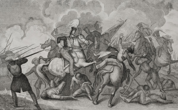 First Carlist War (1833-1840): Battle of Villarrobledo (20 September 1836), 1845. Creators: Antonio Gómez y Cros, Jose Gomez.
