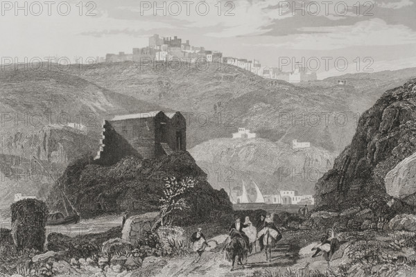 Patmos, 1840. Creator: Aubert.