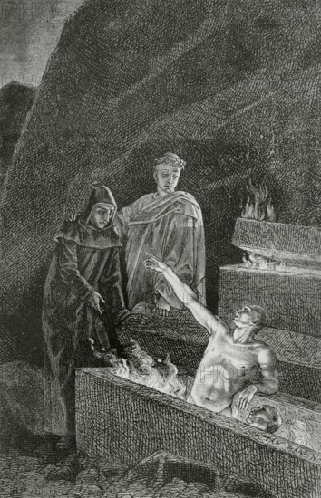 The Divine Comedy (1307-1321): Inferno (Hell), 1888.  Creator: Jean Edouard Dargent.