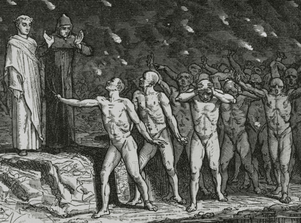 The Divine Comedy (1307-1321): Inferno (Hell), 1888.  Creator: Jean Edouard Dargent.