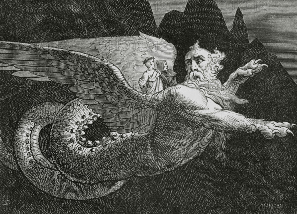 The Divine Comedy (1307-1321): Inferno (Hell), 1888.  Creators: Jean Edouard Dargent, Marichal.