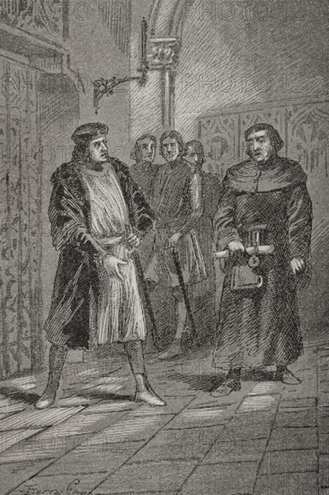 General Courts of the Crown of Aragon in Teruel, 1427, (1890).  Creator: Joan Serra y Pausas.