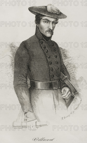 Bruno de Villarreal (1799-1861), Officer of the Carlist army during the First Carlist War, 1842. Creator: Jose Gomez.