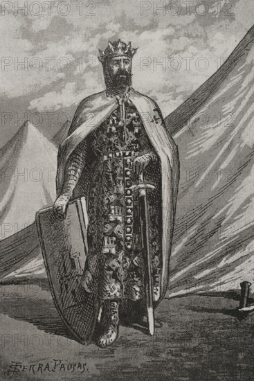 Ferdinand III of León and Castile, called the Saint (1199/1201-1252), 1890.  Creator: Joan Serra y Pausas.