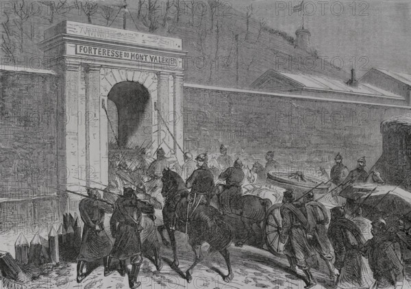 Franco-Prussian War (1870-1871): Entry of the Germans into the Fort Mont-Valérien, Siege of...1871. Creators: Fernando Miranda, Tomás Carlos Capuz.