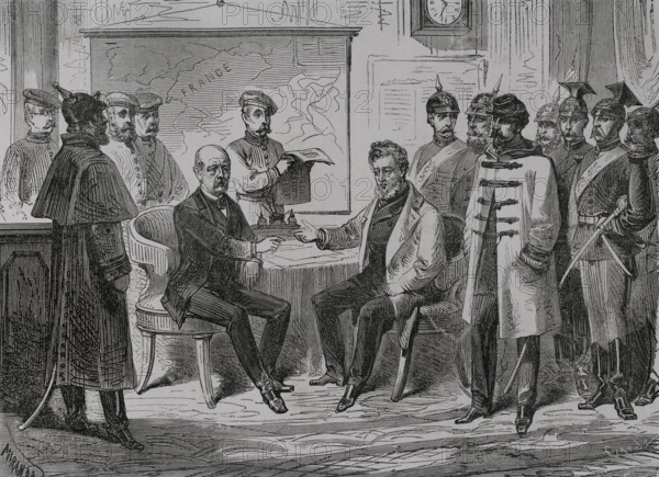 Franco-Prussian War (1870-1871): Armistice ceremony and capitulation of Paris...1871 . Creators: Fernando Miranda, Tomás Carlos Capuz.