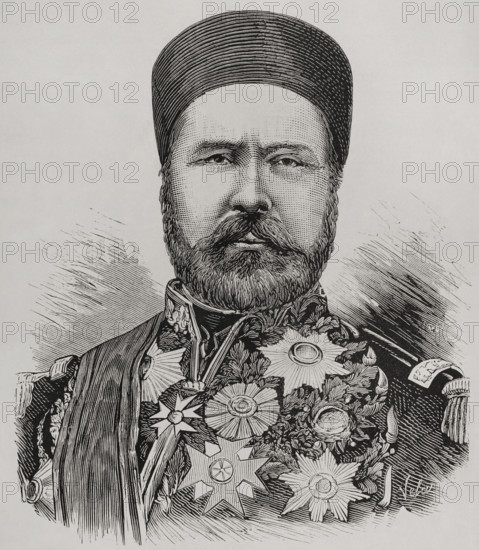 Hayreddin Pasha, (c1822-1890), Grand Vizier of the Ottoman Empire (1878-1879), 1878. Creator: Eugenio Vela.