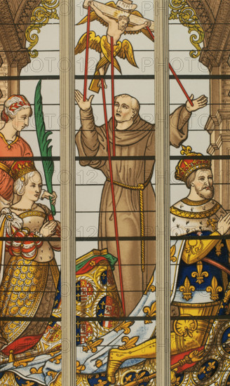 King Francis I of France (1494-1547) and his wife Eleanor of Austria (1498-1558) prayerfully, 1877. Creator: Franz Kellerhoven.