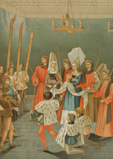 Lady presenting the prize of the tournament, 1877. Creator: Felix Elie Regamey.