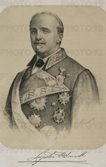 Leopoldo O'Donnell (1809-1867), Spanish military and politician, 1869. Creator: Jose Cuevas.