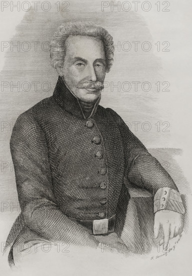 Manuel de Medina Verdes y Cabañas (1773-1856), General and Minister of the Carlist War, 1842, Creator: Jose Gomez.