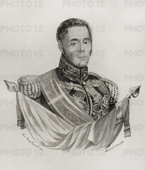Manuel Lorenzo (1785-1847), Spanish military and politician, 1842. Creator: Jose Gomez.