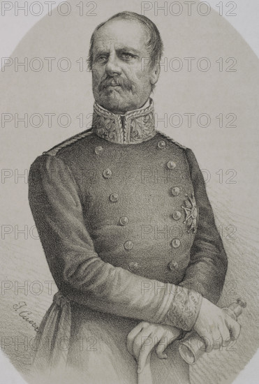 Rafael Maroto, (1783-1847), Spanish military who fought on the Carlist faction during the 1st..,1869 Creator: Jose Cuevas.