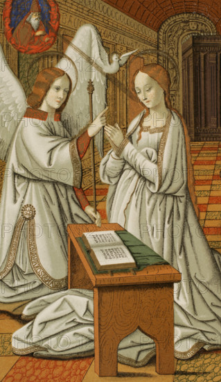 The Annunciation, c1503 (1877). Creator: Franz Kellerhoven.
