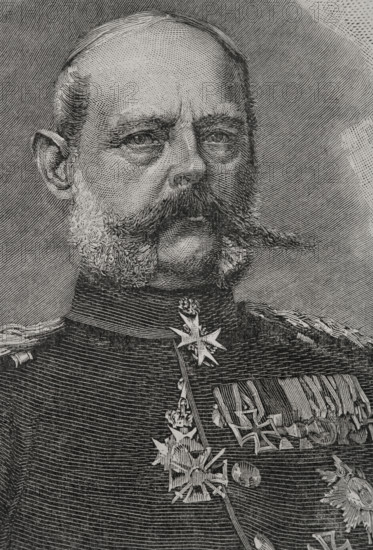 Alexander August Wilhelm von Pape, (1813-1895), Royal Prussian infantry Colonel-General..., 1891.  Creator: Unknown.