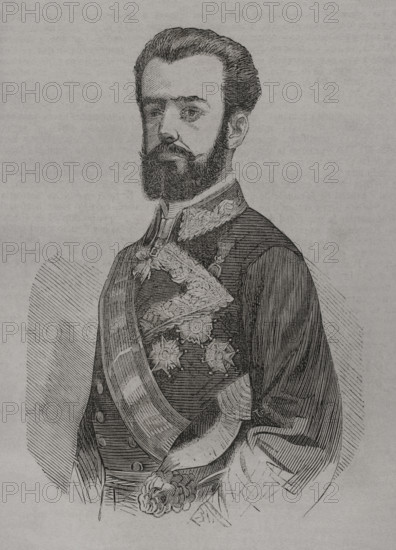 Amadeo I of Spain, (1845-1890), King of Spain from January 2, 1871 to February 11, 1873 (1871).  Creator: Unknown.