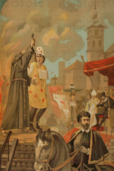 Auto-de-fe, 1890.  Creator: Unknown.