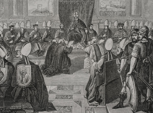 Council of Vienne, 1877.  Creator: Jules Jean Marie Joseph Huyot.