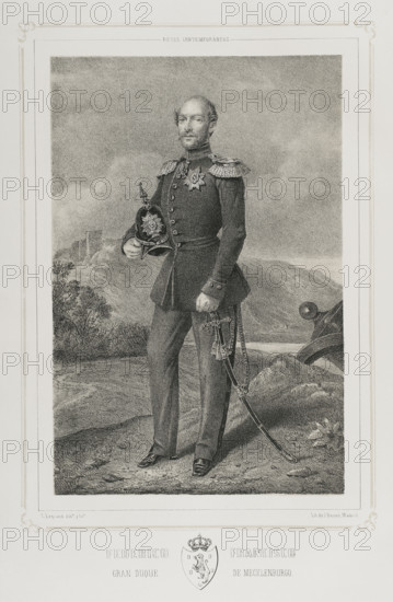 Frederick Francis II, (1823-1883), Grand Duke of Mecklenburg-Schwerin (1842-1883), 1852. Creator: Julio Donón.
