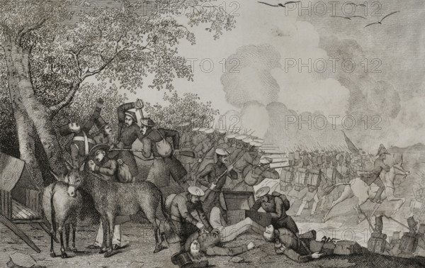 First Carlist War, (1833-1840): Battle of Elzaburu, (12 March 1835), 1845. Creator: Miranda.