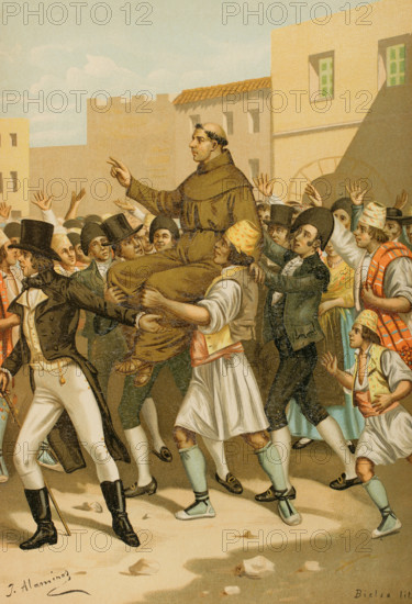 War of Independence, (1808-1814): Revolution of Valencia in 1808 (23 May to 28 October 1808), 1893.  Creator: Juan Alaminos.