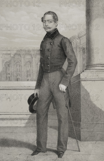 Louis III, (1806-1877). Grand Duke of Hesse and by Rhine, (1848-1877), 1852.  Creators: Julio Donón, Luis Carlos Legrand.