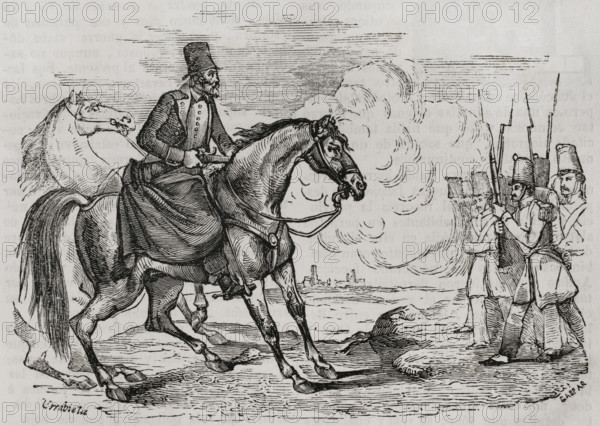 First Carlist War, (1833-1840): Jerónimo Merino Cob, known as Cura Merino (1769-1844), a..., 1842. Creator: Vicente Urrabieta.