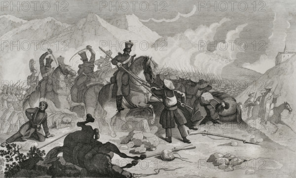 First Carlist War, (1833-1840): Northern Front, 1842. Creator: Pedro Celestino Mare.