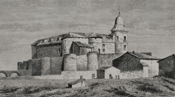 Castle of the Archive of Simancas, Valladolid province, Spain, 1878.  Creator: Tomás Carlos Capuz.