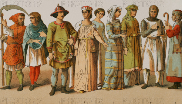 History of France, 1000, (1884).  Creator: Unknown.