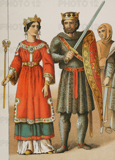 History of France, 1000, (1884).  Creator: Unknown.