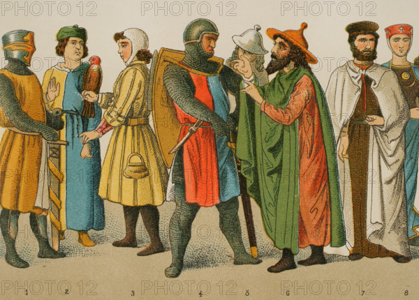 History of Germany, Middle Ages, 1200, (1881).  Creator: Unknown.