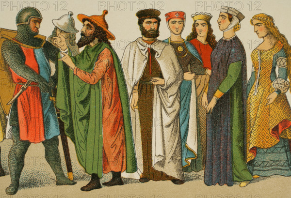 History of Germany, Middle Ages, 1200, (1881).  Creator: Unknown.