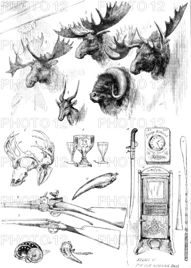 Sketches from the Sport and Art exhibition at the Grosvenor Gallery, 1890. Creator: Unknown.