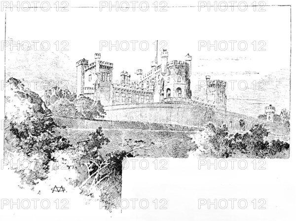 Belvoir Castle, view from the Stables, 1890. Creator: Unknown.