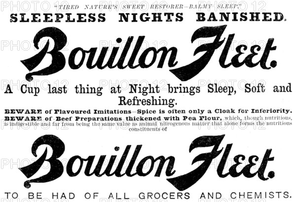 Advertisement for Bouillon Fleet, 1890. Creator: Unknown.