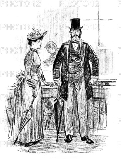 Sketches at the General Register Office, Somerset House: "What the dickens was the year?", 1890. Creator: Unknown.