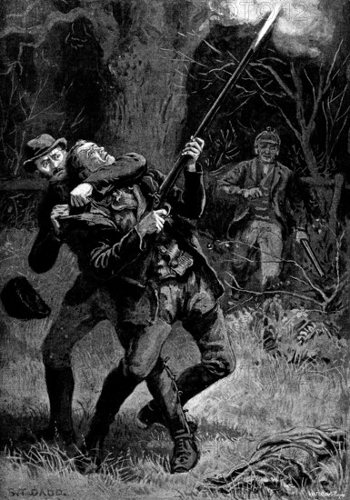 Trapped!, 1890. Creator: Waterlow & Sons.