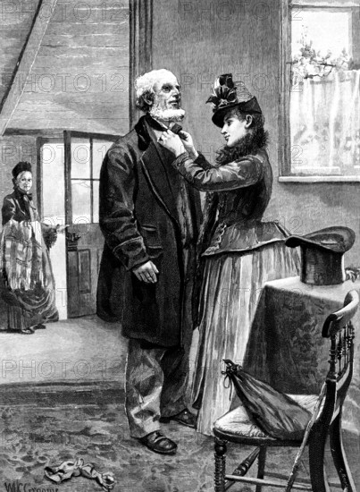 Going to the Dance, 1890. Creator: R. Taylor.