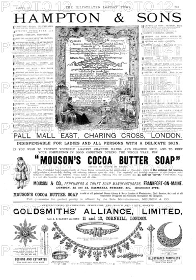 Page of advertisements, 1890. Creator: Unknown.