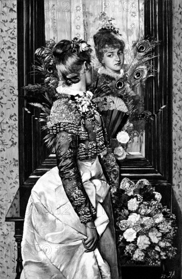 Reflections - picture by G. Schachinger, 1890. Creator: Unknown.