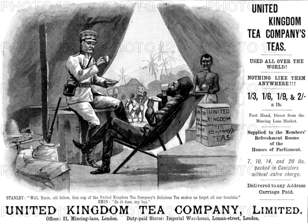 Advertisement for United Kingdom Tea Company, Limited, 1890. Creator: Unknown.