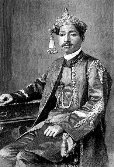 The Rajah of Bhinga, Oude, 1890. Creator: R. Taylor.